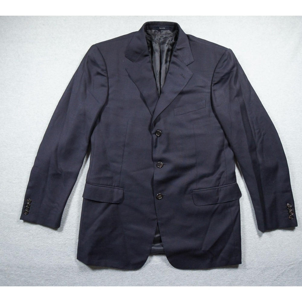 Ermenegildo Zegna Dark Navy Three-Button Sport Coat